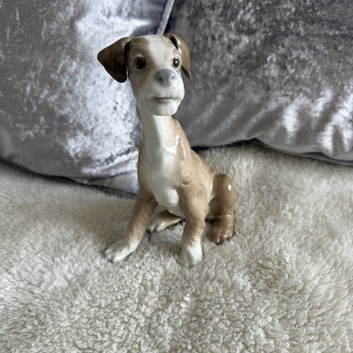 Lladro setter seduto cane - seduto,