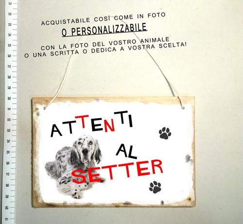 Targa attenti cane - targa,