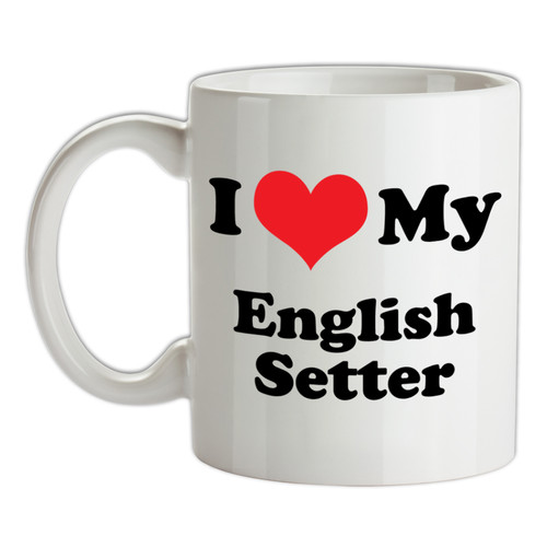 Love english setter mug - english,
