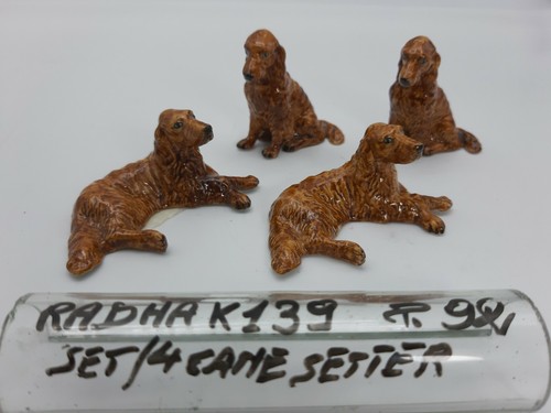 Set cani setter ceramica - -,