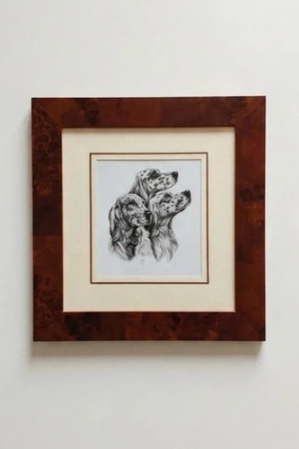Quadro con stampa cani - con,